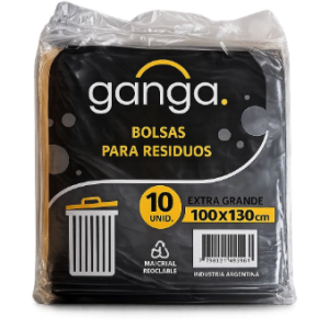 BOLSA DE RESIDUOS 100X130X 10U GANGA
